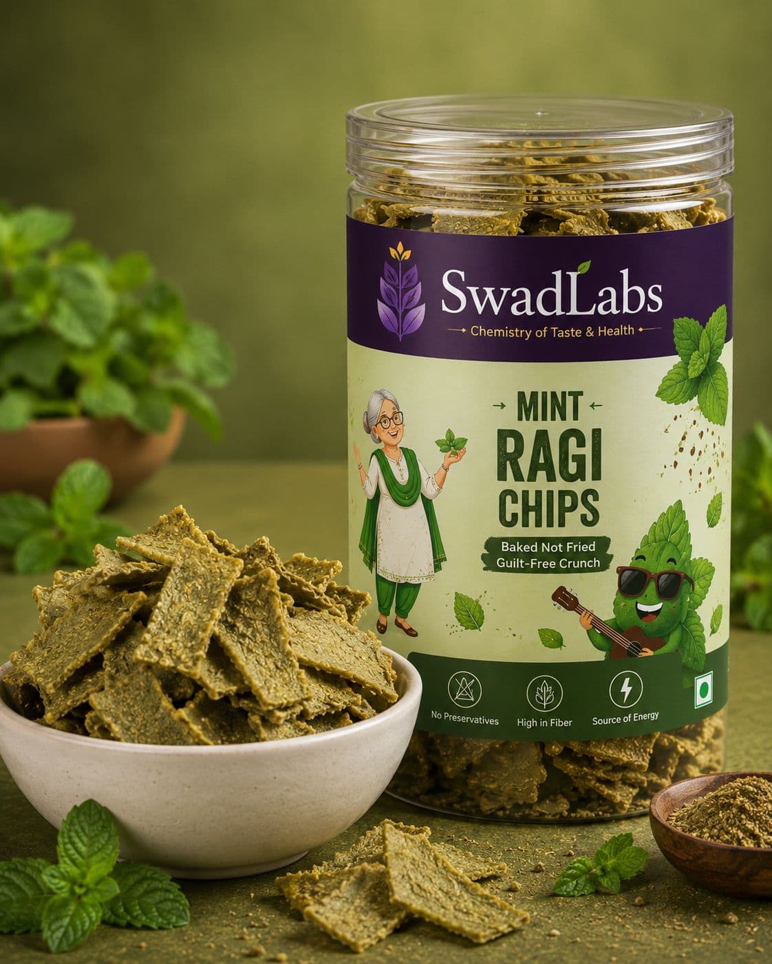Mint Ragi Chips